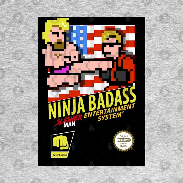 Ninja Badass retro 8 bit by WithoutYourHead